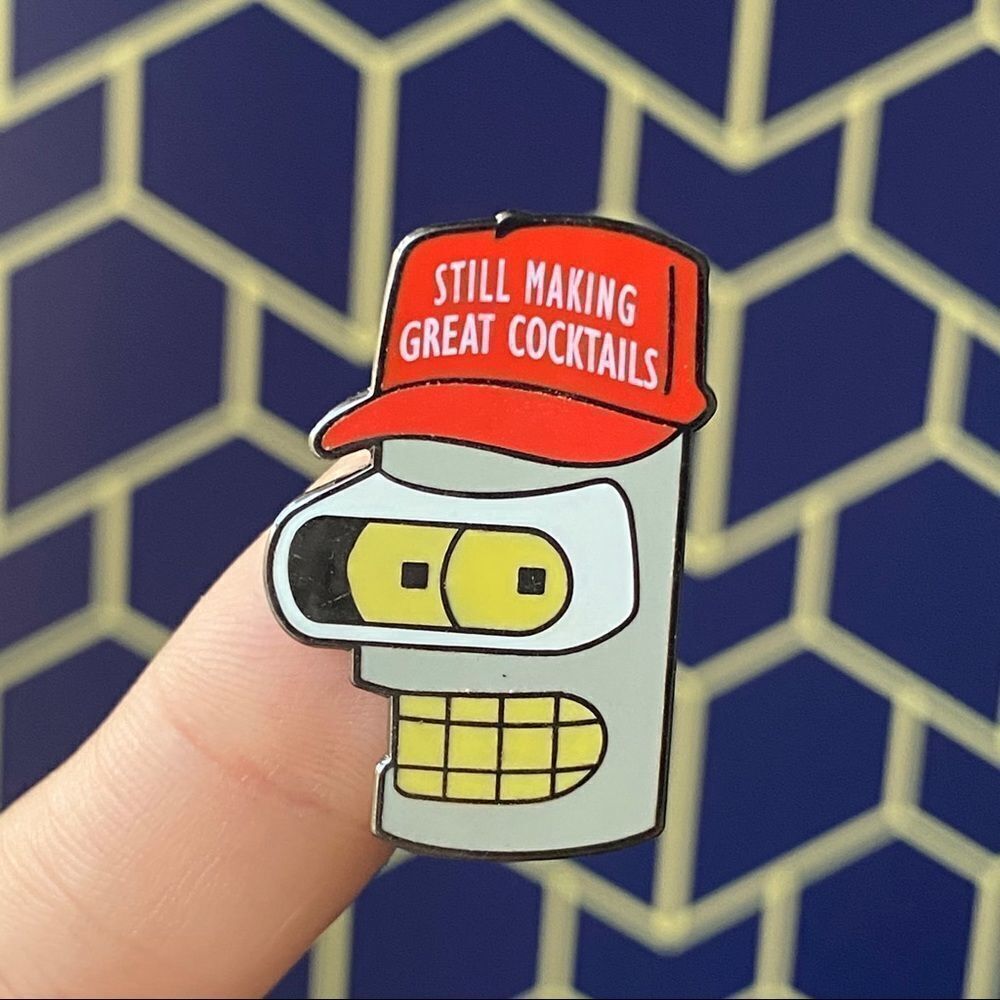Still Making Great Cocktails Enamel Pin/ Brooch